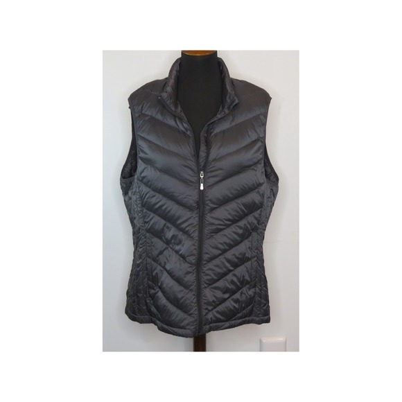 Appleseed's Jackets & Blazers - Appleseed's Packable Down Vest Women's XL Black Full Zip Lightweight Jacket